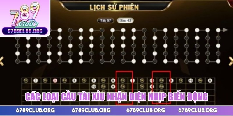 Các loại cầu tài xỉu nhận diện nhịp biến động